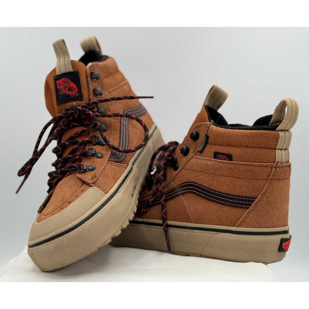 Vans MTE Sk8-Hi Waterproof - Glazed Ginger Brown Colorway - Size M 8 W 9 1/2
